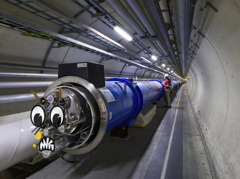 Illustration for article titled What Would Happen If You Peed Into a Particle Accelerator?